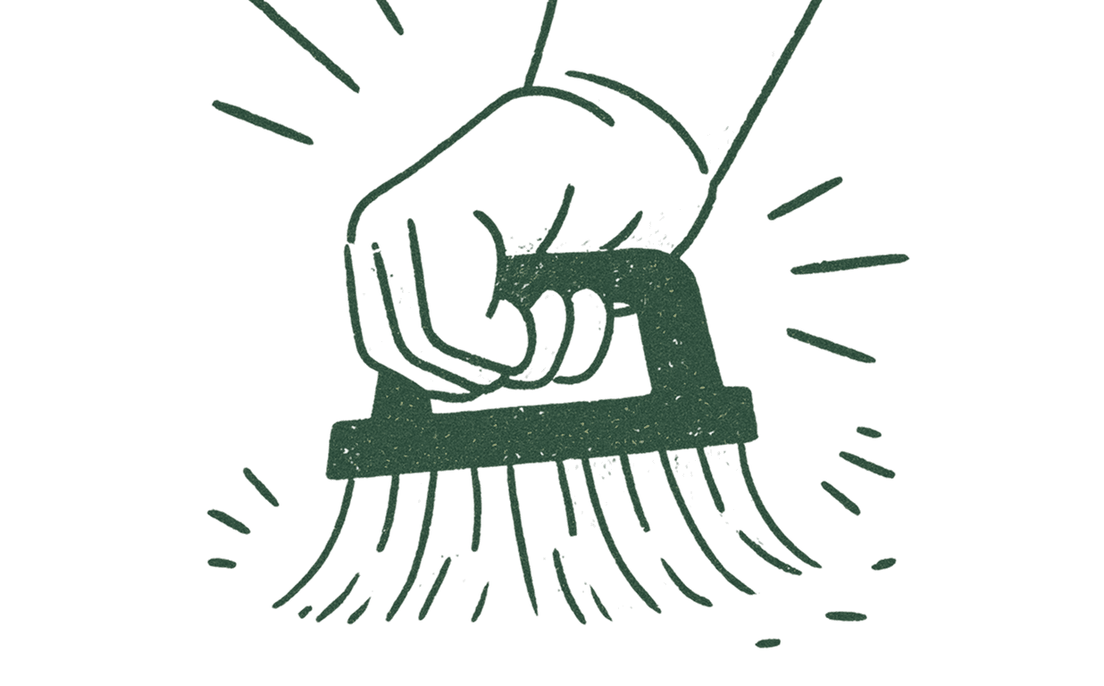 Heavy duty cleaning illustration