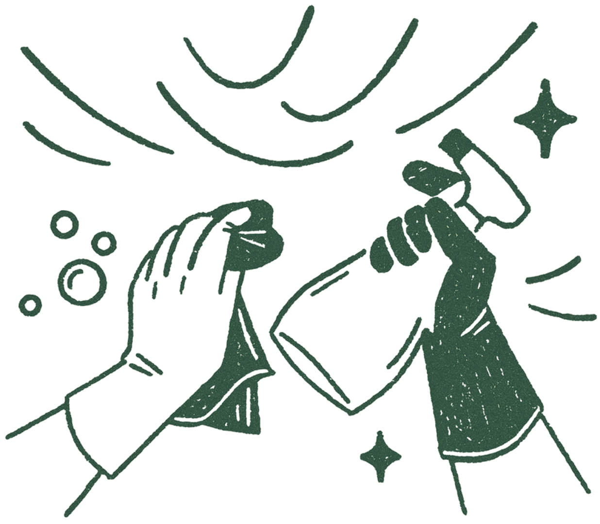 Standard cleaning illustration